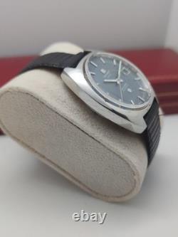 Rare Vintage Tissot Seastar Automatic Men's Watch Blue Dial, 1970s Swiss Made