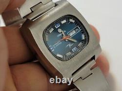 Rare Vintage Tressa Laser Beam Stainless Steel TV Dial Swiss Automatic Men's