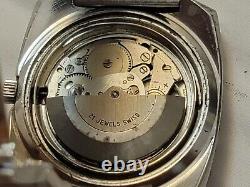 Rare Vintage Tressa Laser Beam Stainless Steel TV Dial Swiss Automatic Men's