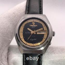 Rare! Vintage Tressa Lux Crystal Automatic Swiss Made Men's Watch TA 211200N