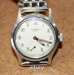 Rare Vintage Universal Geneve Swiss Men's Military Field Watch Cal. 260 103WEI