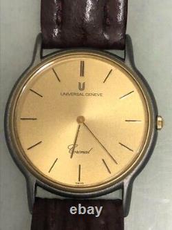 Rare Vintage Universal Geneve Wristwatch Quartz Swiss Made Men