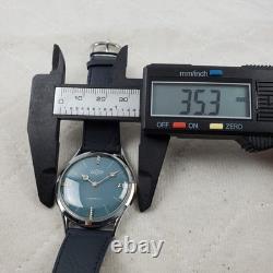 Rare Vintage Vulcain Handwind Swiss Made Diamond 17 Jewels Men's Watch