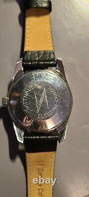 Rare Vintage WITTNAUER Electro-Chron Swiss Watch Lightning Hands WORKING