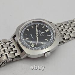 Rare Vintage WITTNAUER Geneve men's automatic watch C11KAS Date swiss 1960s