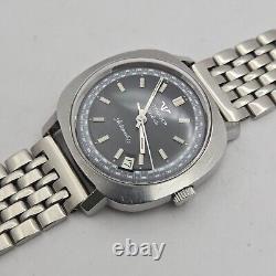 Rare Vintage WITTNAUER Geneve men's automatic watch C11KAS Date swiss 1960s