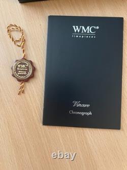 Rare Vintage WMC Vincero Swiss Men's Wristwatch Chronograph With Box + Certificate