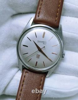 Rare Vintage Watch Eberhard FIAT Original Dial 17 Jewels Cal. 262-1 Swiss Watch