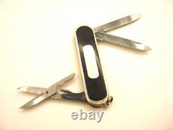 Rare Vintage Wenger Sterling Silver Tuxedo 65mm Swiss Army Knife