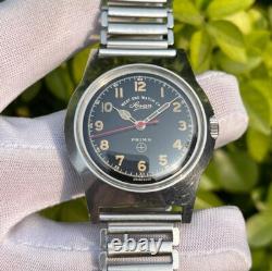 Rare Vintage West End Military Sowar Prima Manual Wind Swiss MenWatch Cal. 68
