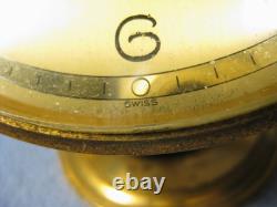 Rare Vintage William Barthman Swiss Desk Clock Working