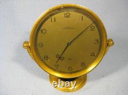 Rare Vintage William Barthman Swiss Desk Clock Working