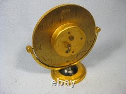 Rare Vintage William Barthman Swiss Desk Clock Working