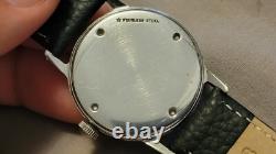 Rare Vintage Wittnauer Daily Driver Stainless Steel Swiss Made Manual Wind