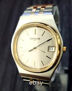 Rare Vintage Wittnauer KW2547 Mens Swiss Dress Watch