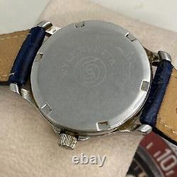 Rare Vintage WylerVetta Watch Automatic Blue Dial Swiss Made Men's Wristwatch