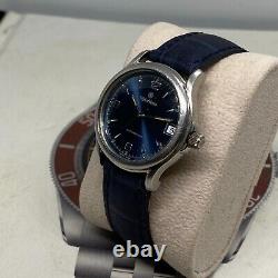 Rare Vintage WylerVetta Watch Automatic Blue Dial Swiss Made Men's Wristwatch