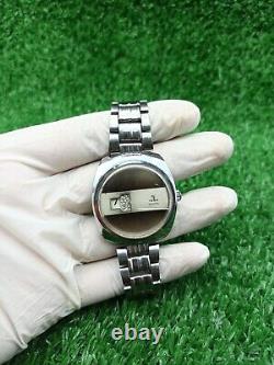 Rare Vintage YEMA WATCH Space Age Digital Jump Hour Automatic 70s Swiss