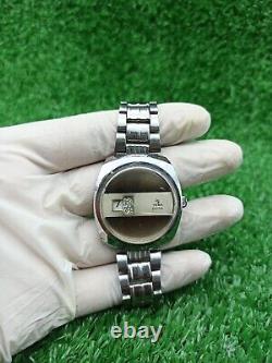 Rare Vintage YEMA WATCH Space Age Digital Jump Hour Automatic 70s Swiss