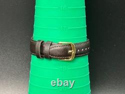 Rare! Vintage YVES SAINT LAURENT Gold Diamonds Dial 30mm Swiss QZ Watch From JAP