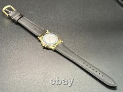 Rare! Vintage YVES SAINT LAURENT Gold Diamonds Dial 30mm Swiss QZ Watch From JAP