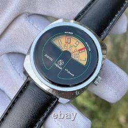 Rare Vintage Yema Digital Jump Hour Manual Winding Swiss Made Men's Watch 36801