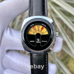Rare Vintage Yema Digital Jump Hour Manual Winding Swiss Made Men's Watch 36801