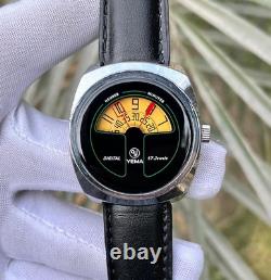 Rare Vintage Yema Digital Jump Hour Manual Winding Swiss Made Men's Watch 36801