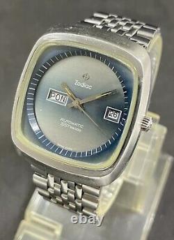 Rare Vintage ZODIAC SST 36000 Automatic Swiss men's watch Cal. 86, Jew. 21