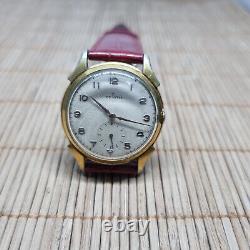 Rare Vintage Zenith Cal. 106-6 Manual Winding 34mm Swiss Watch 1950s