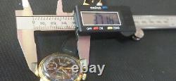 Rare Vintage chronograph Watch Black dial swiss made parts -repairs