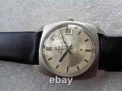 Rare Vtg Ss Swiss Titoni Airmaster Titoflex 21j Mech Hand Winding Unisex Watch