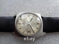 Rare Vtg Ss Swiss Titoni Airmaster Titoflex 21j Mech Hand Winding Unisex Watch