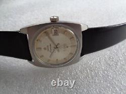 Rare Vtg Ss Swiss Titoni Airmaster Titoflex 21j Mech Hand Winding Unisex Watch