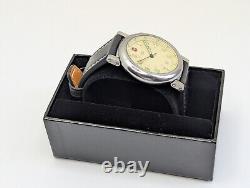 Rare Vtg Swiss Army Delta II 2 Cream Dial Men's Watch New Band New Battery