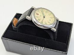 Rare Vtg Swiss Army Delta II 2 Cream Dial Men's Watch New Band New Battery