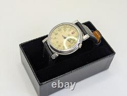 Rare Vtg Swiss Army Delta II 2 Cream Dial Men's Watch New Band New Battery