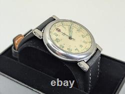 Rare Vtg Swiss Army Delta II 2 Cream Dial Men's Watch New Band New Battery