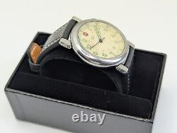 Rare Vtg Swiss Army Delta II 2 Cream Dial Men's Watch New Band New Battery