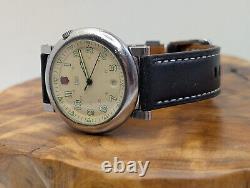 Rare Vtg Swiss Army Delta II 2 Cream Dial Men's Watch New Band New Battery