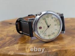 Rare Vtg Swiss Army Delta II 2 Cream Dial Men's Watch New Band New Battery