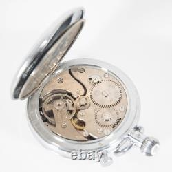 Rare Vtg Swiss Made Minerva Rattrapante Stop Watch 9 Jewels