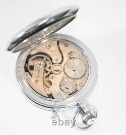 Rare Vtg Swiss Made Minerva Rattrapante Stop Watch 9 Jewels