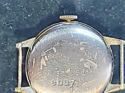 Rare Vtg Ww2 Era Invicta Swiss 15 Rubis Fab. Suisse 23mm Look Of Watch Maker Work