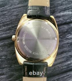 Rare Waltham Vintage Mens Swiss Cats Eye Dial Mech Watch