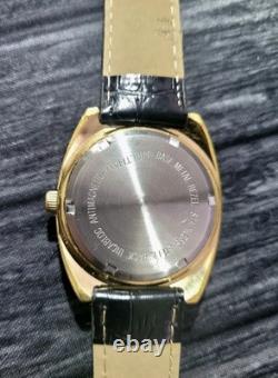 Rare Waltham Vintage Mens Swiss Cats Eye Dial Mech Watch