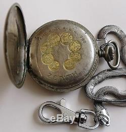 Rare Zenith Swiss Pocket Watch-grand Prix Paris 1900