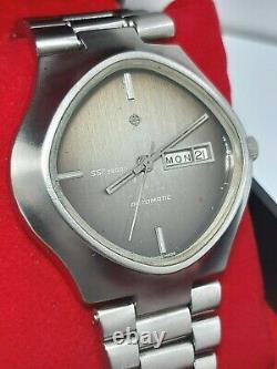 Rare Zodiac Sst 36000 Dial Automatic Vintage Men's Ltd Wristwatch Swiss Day Date