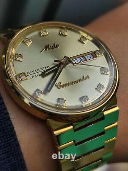 Rare vintage Mido commander Oceanstar Datoday 8269 swiss made mens watch