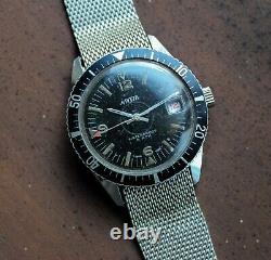 Rare vintage Nasia skin diver submariner military style swiss made watch